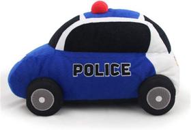 Brinquedo de pelúcia para carro de polícia HUOGUO - 15,7 polegadas grande carro de polícia monstro de pelúcia - design com tema de anime - brinquedos macios e fofos, adequados para meninos e meninas - ótimo presente (azul)
