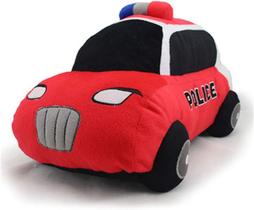 Brinquedo de pelúcia para carro de polícia HUOGUO - 15,7 polegadas grande carro de polícia monstro de pelúcia - design com tema de anime - brinquedos macios e fofos, adequados para meninos e meninas - ótimo presente (vermelho)