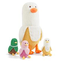Brinquedo de pelúcia PEACH CAT Banana Duck Mommy 50 cm com 3 pelúcias Brinquedo de pelúcia PEACH CAT Banana Duck Mommy 50 cm com 3 pelúcias