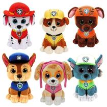 Brinquedo de pelúcia Peas Booth Glubschi Paw Patrol 15 cm 6 unidades Brinquedo de pelúcia Peas Booth Glubschi Paw Patrol 15 cm 6 unidades