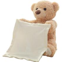 Brinquedo de pelúcia Peek A Boo Teddy Bear Moving Speaking 23 cm