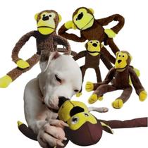 Brinquedo de Pelúcia Pet Cães Macaquinho Mordedorr Antistress Grande Com Apito Brinquedo de Pelúcia Pet Cães Macaquinho Mordedorr Antistress Grande Com Apito