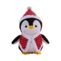 Brinquedo De Pelúcia Pinguim De Natal Com Cachecol, Boneco Decorativo Festivo, Presente De Animal De Brinquedo De Pelúcia Pinguim De Natal Com Cachecol, Boneco Decorativo Festivo, Presente De Animal De