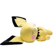 Brinquedo de pelúcia Pokémon Pichu Sleeping 45 cm oficialmente licenciado Brinquedo de pelúcia Pokémon Pichu Sleeping 45 cm oficialmente licenciado