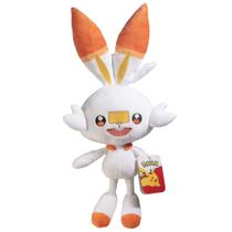 Brinquedo de Pelúcia Pokémon Scorbunny - Sword and Shield - 30cm (2+)