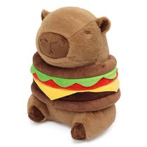 Brinquedo de pelúcia Ponjauk Hamburger Capybara 35cm