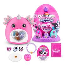 Brinquedo de pelúcia Rainbocorns Eggzania Mini Mania Axolotl para meninas