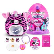 Brinquedo de Pelúcia Rainbocorns Eggzania Mini Mania Zebra - Para Meninas