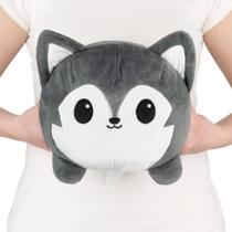 Brinquedo de Pelúcia Reversível TeeTurtle Big Wolf Grey - Original