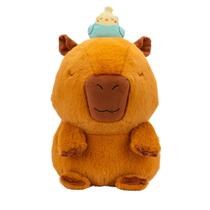 Brinquedo de pelúcia Russ Sleepy Capybara com pássaro de 35 cm - Ultrasoft