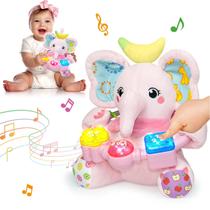 Brinquedo de pelúcia Ryotagift Baby Bilingue Musical Elephant