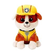 Brinquedo de pelúcia Sajy Paw Patrol Rubble Dog 20 cm de fibra de poliéster