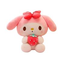 Brinquedo De Pelúcia Sanrio Kuromi Morango De 25cm, Boneca Macia Para Presente De Aniversário Para Brinquedo De Pelúcia Sanrio Kuromi Morango De 25cm, Boneca Macia Para Presente De Aniversário Para