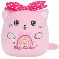 Brinquedo de pelúcia SEAOPOP Big Sister Cat para animais de pelúcia 22 cm rosa Brinquedo de pelúcia SEAOPOP Big Sister Cat para animais de pelúcia 22 cm rosa