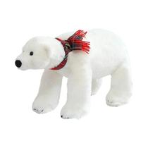 Brinquedo De Pelúcia Simulação De Urso Polar Fofo 45/60CM Almofada De Animal De Estimação Para