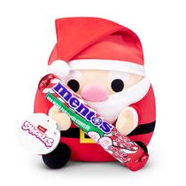 Brinquedo de pelúcia Snackles Christmas Papai Noel e Mentos 35cm ZURU