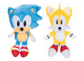 Brinquedo de Pelúcia Sonic The Hedgehog - 2 Polegadas - Sonic & Tails