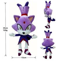 Brinquedo de pelúcia Sonic The Hedgehog Rosalind Blaze 30cm