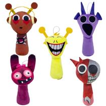 Brinquedo de pelúcia Sprunki Game Wenda Grey 25 cm para crianças e adultos