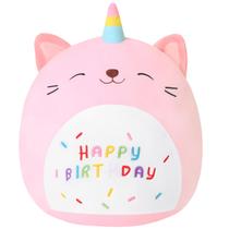 Brinquedo de pelúcia SQEQE Unicorn Cat Stuffed Bich, presente de aniversário de 35 cm