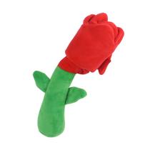 Brinquedo de pelúcia Squeaky Crinkle em forma de rosa para cães pequenos