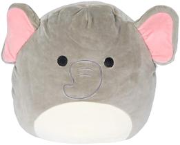 Brinquedo de pelúcia Squishmallow Kellytoy Mila Elephant 20 cm cinza