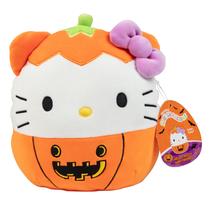 Brinquedo de pelúcia Squishmallows Hello Kitty Pumpkin 20cm para crianças