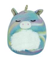 Brinquedo de pelúcia Squishmallows Kellytoy Sassy Squad Rodina Unicorn 13 cm