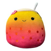 Brinquedo de pelúcia Squishmallows Official Kellytoy Boba Tea 40 cm rosa