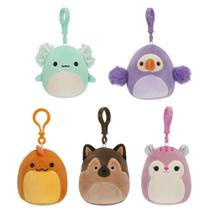 Brinquedo de pelúcia Squishmallows Original Clip-On de 3,5 polegadas, pacote com 5
