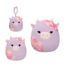 Brinquedo de pelúcia Squishmallows Original Suri Sunset Cow, pacote com 3
