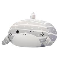 Brinquedo de pelúcia Squishmallows Sachie Grey Listrado Shark 30cm