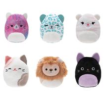 Brinquedo de pelúcia Squishville Purr-fect Squad com 6 Squishmallows