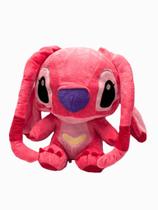 Brinquedo de Pelúcia Stitch Angel Filme Disney Fofo 30cm Brinquedo de Pelúcia Stitch Angel Filme Disney Fofo 30cm