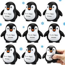 Brinquedo de pelúcia Stress Balls Hollowfly Positive Penguin, 10 peças