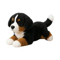 Brinquedo De Pelúcia Super Realista De Cão Da Montanha Bernês De 13 Polegadas, Almofada Macia E