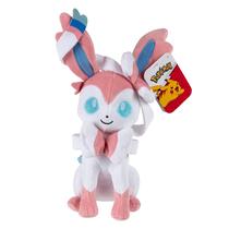 Brinquedo de Pelúcia Sylveon Pokémon - 8 Polegadas - Oficialmente Licenciado