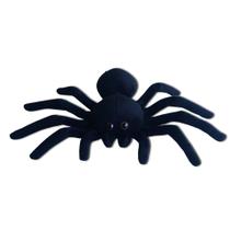 Brinquedo de pelúcia TAMMYFLYFLY Black Spider, decorativo colecionável de 23 cm