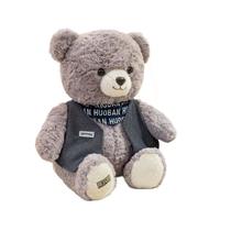 Brinquedo de pelúcia Teddy Bear Doll Soft Stuffed Cartoon cinza 35 cm