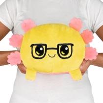 Brinquedo de pelúcia TeeTurtle Original Reversível Big Axolotl rosa/amarelo