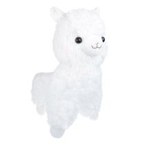 Brinquedo de pelúcia TOLLION Cuddly White Alpaca Lhama Lamb 18 cm