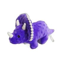 Brinquedo de pelúcia Triceratops para cães pequenos e médios