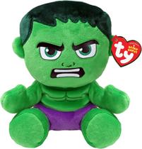 Brinquedo de pelúcia Ty Beanie Babies Hulk 6 cm verde macio Brinquedo de pelúcia Ty Beanie Babies Hulk 6 cm verde macio