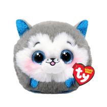 Brinquedo de pelúcia Ty Beanie Balls Slush The Husky 8 cm com olhos brilhantes