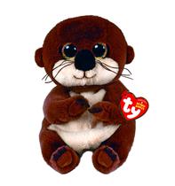 Brinquedo de pelúcia Ty Beanie Bellie Mitch Otter Brown 15cm