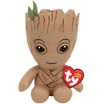 Brinquedo de pelúcia TY Marvel Avengers Groot Regular Squishy Beanie