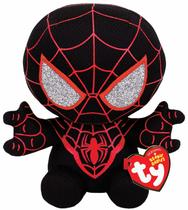 Brinquedo de pelúcia Ty Marvel Avengers Miles Morales Squishy Beanie