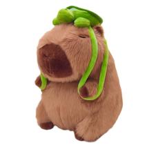 Brinquedo de pelúcia WAKSUN Capivara com mochila de tartaruga para crianças