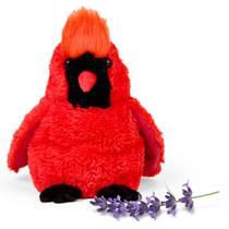 Brinquedo de pelúcia Warmies Heated Red Cardinal para micro-ondas