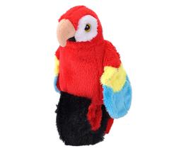 Brinquedo de pelúcia Wild Republic Perching Parrot Scarlet Macaw 23 cm